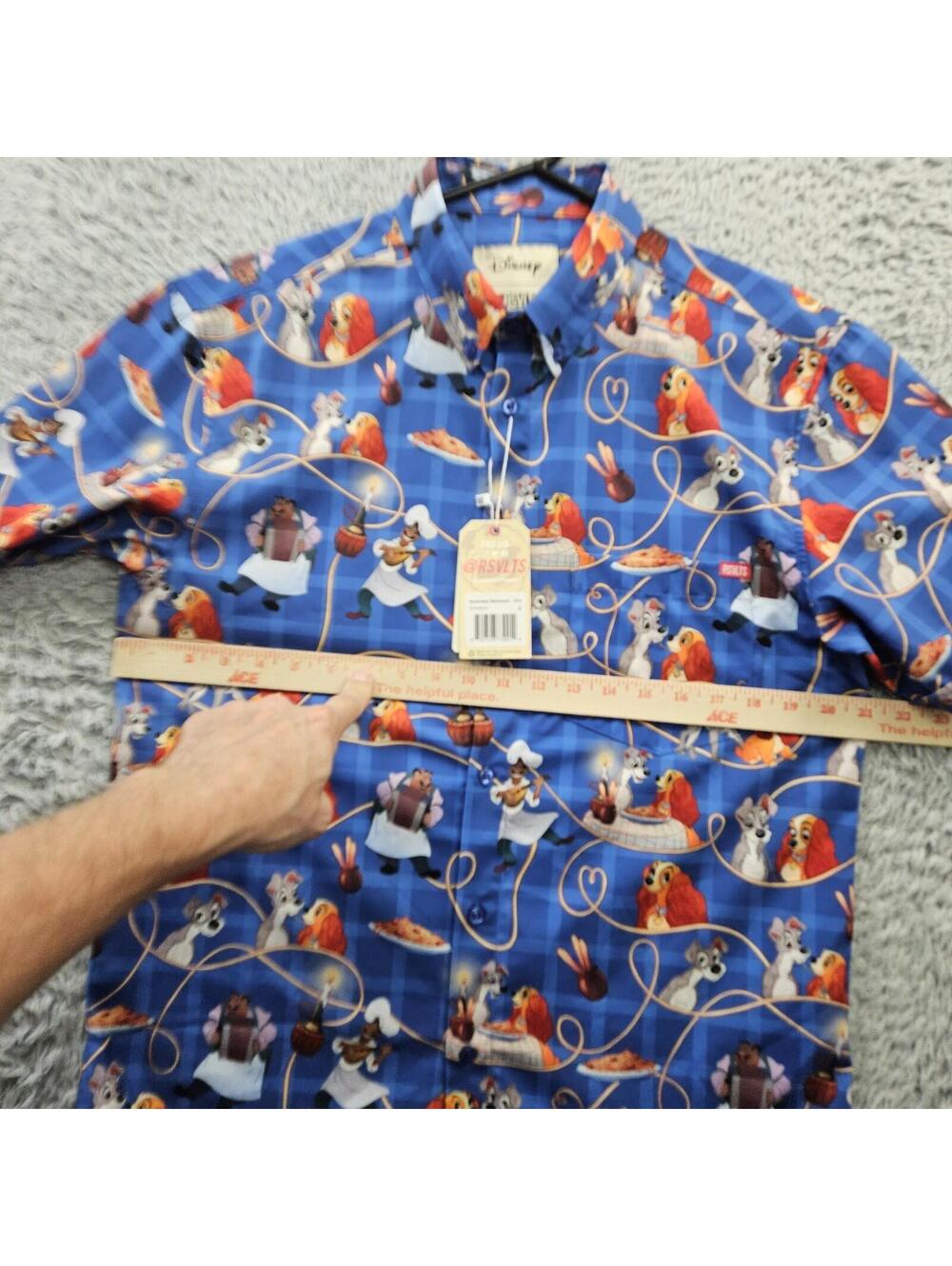 RSVLTS X Disney Shirt Lady and the Tramp Men Medium New W Tags - Picture 8 of 15